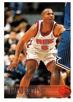 #79 Khalid Reeves - New Jersey Nets - 1996-97 Topps Basketball
