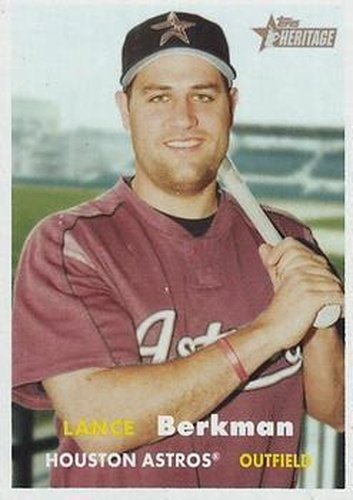 #79 Lance Berkman - Houston Astros - 2006 Topps Heritage Baseball