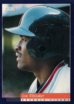 #79 Lou Whitaker - Detroit Tigers -1994 Score Baseball