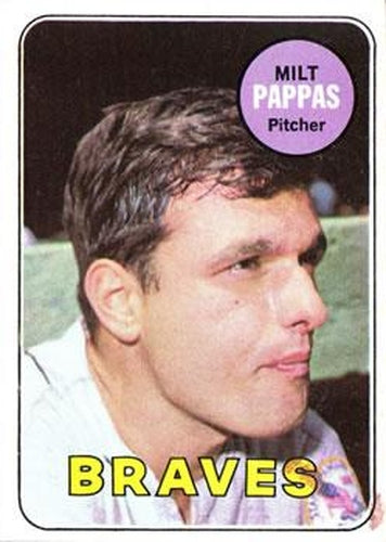 #79 Milt Pappas - Atlanta Braves - 1969 Topps Baseball
