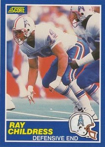#79 Ray Childress - Houston Oilers - 1989 Score Football