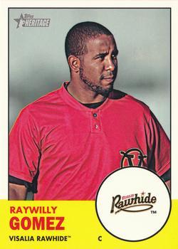 #79 Raywilly Gomez - Visalia Rawhide - 2012 Topps Heritage Minor League Baseball