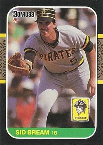 #79 Sid Bream - Pittsburgh Pirates - 1987 Donruss Baseball