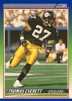 #79 Thomas Everett - Pittsburgh Steelers - 1990 Score Football