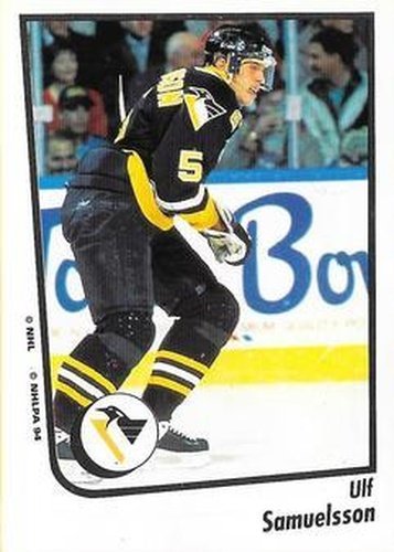 #79 Ulf Samuelsson - Pittsburgh Penguins - 1994-95 Panini Hockey Stickers