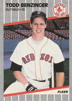 #79 Todd Benzinger - Boston Red Sox - 1989 Fleer Baseball