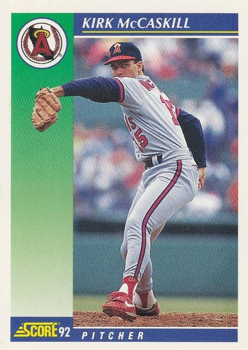 #79 Kirk McCaskill - California Angels - 1992 Score Baseball