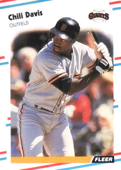 #79 Chili Davis - San Francisco Giants - 1988 Fleer Baseball
