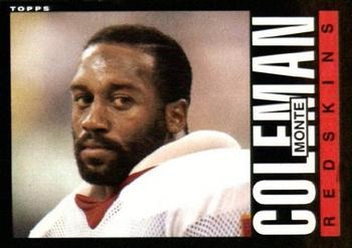#179 Monte Coleman - Washington Redskins - 1985 Topps Football