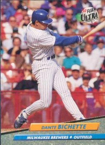 #79 Dante Bichette - Milwaukee Brewers - 1992 Ultra Baseball