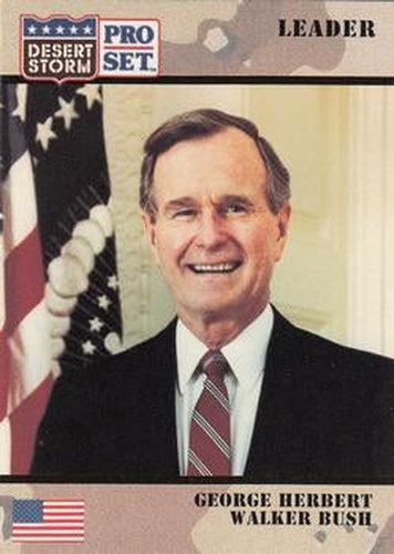#79 George H.W. Bush - 1991 Pro Set Desert Storm