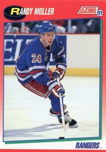 #79 Randy Moller - New York Rangers - 1991-92 Score Canadian Hockey