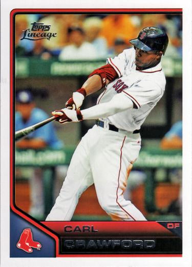 #79 Carl Crawford - Boston Red Sox - 2011 Topps Lineage Baseball