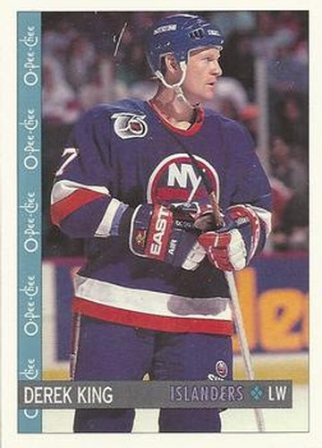 #79 Derek King - New York Islanders - 1992-93 O-Pee-Chee Hockey