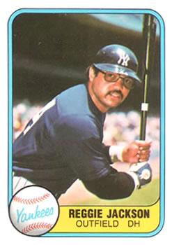 #79a Reggie Jackson - New York Yankees - 1981 Fleer Baseball