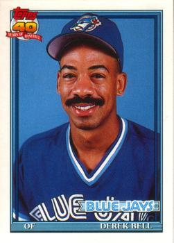 #7T Derek Bell - Toronto Blue Jays - 1991 Topps Traded Baseball
