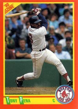#7T Tony Pena - Boston Red Sox - 1990 Score Rookie & Traded Baseball