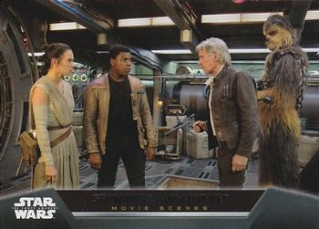 #7 Stowaways Discovered - 2015 Topps Star Wars The Force Awakens - Movie Scenes