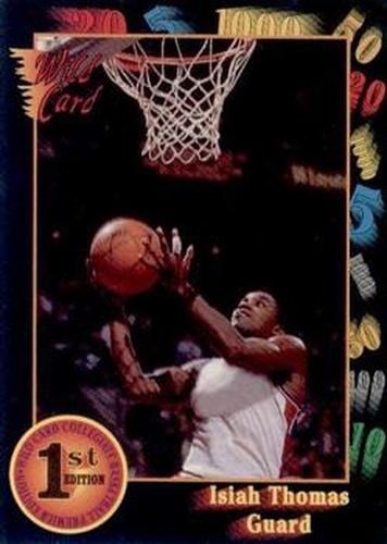 #7 Isiah Thomas - Indiana Hoosiers - 1991-92 Wild Card Basketball