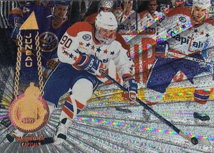 #7 Joe Juneau - Washington Capitals - 1994-95 Pinnacle Hockey - Rink Collection