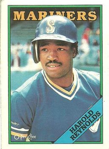 #7 Harold Reynolds - Seattle Mariners - 1988 O-Pee-Chee Baseball