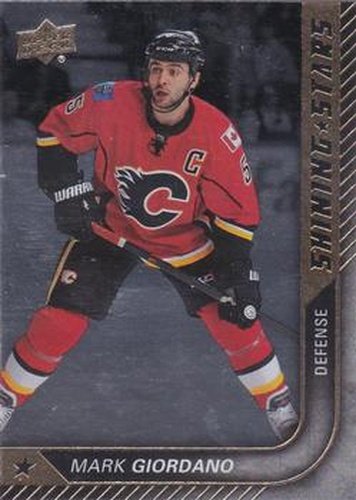 #SS-7 Mark Giordano - Calgary Flames - 2015-16 Upper Deck Hockey - Shining Stars
