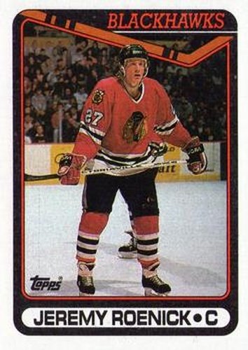 #7 Jeremy Roenick - Chicago Blackhawks - 1990-91 Topps Hockey