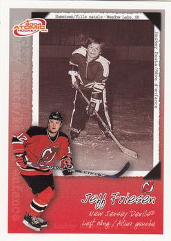 #7 Jeff Friesen - New Jersey Devils - 2003-04 Pacific McDonald's Hockey - Hockey Roots Checklists