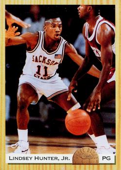 #7 Lindsey Hunter, Jr. - Jackson State Tigers / Detroit Pistons - 1993 Classic Draft Picks Basketball