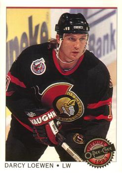#7 Darcy Loewen - Ottawa Senators - 1992-93 O-Pee-Chee Premier Hockey