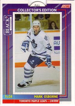#7 Mark Osborne - Toronto Maple Leafs - 1993-94 Black's Score Toronto Maple Leafs Hockey