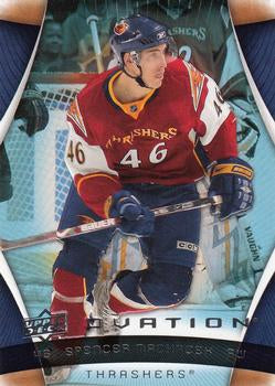 #7 Spencer Machacek - Atlanta Thrashers - 2009-10 Upper Deck Ovation Hockey