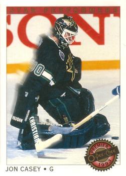 #7 Jon Casey - Minnesota North Stars - 1992-93 O-Pee-Chee Premier Hockey - Star Performers