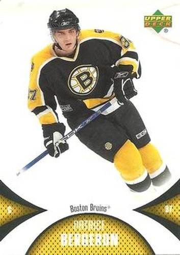 #7 Patrice Bergeron - Boston Bruins - 2006-07 Upper Deck Mini Jersey Hockey