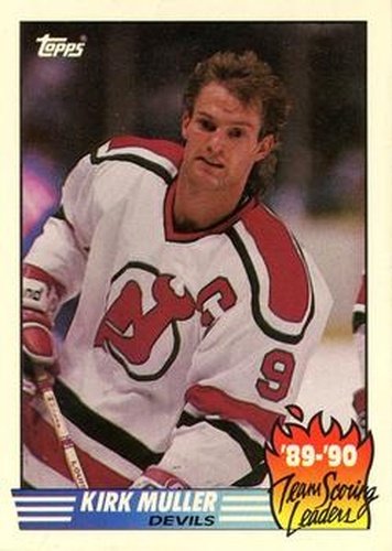 #7 Kirk Muller - New Jersey Devils - 1990-91 Topps Hockey - Team Scoring Leaders