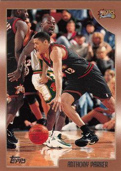 #7 Anthony Parker - Philadelphia 76ers - 1998-99 Topps Basketball