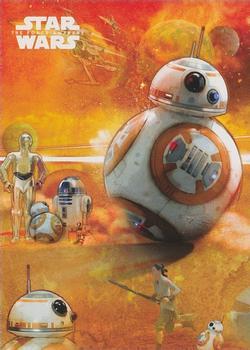 #7 BB-8 - 2015 Topps Star Wars The Force Awakens - Character Montage