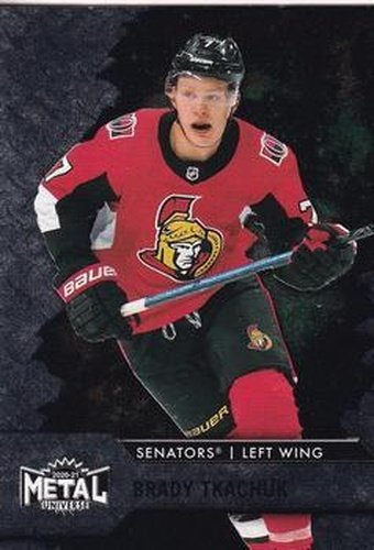 #7 Brady Tkachuk - Ottawa Senators - 2020-21 Skybox Metal Universe Hockey