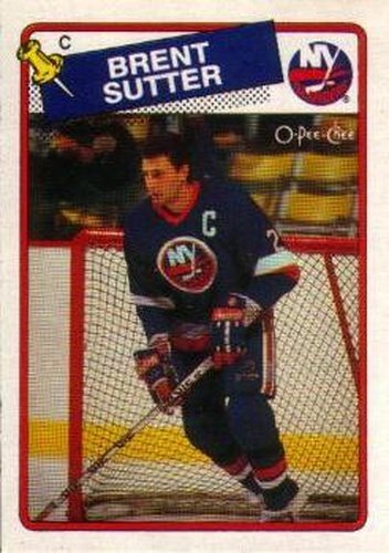 #7 Brent Sutter - New York Islanders - 1988-89 O-Pee-Chee Hockey