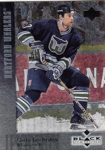 #7 Curtis Leschyshyn - Hartford Whalers - 1996-97 Upper Deck Black Diamond Hockey