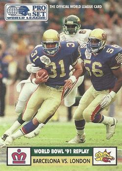 #7 Dan Crossman - London Monarchs - 1991 Pro Set WLAF Football