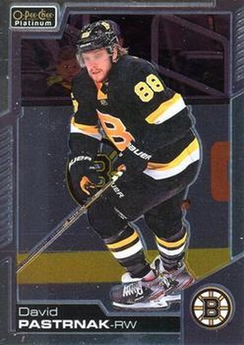 #7 David Pastrnak - Boston Bruins - 2020-21 O-Pee-Chee Platinum Hockey