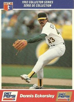 #7 Dennis Eckersley - Oakland Athletics - 1992 Diet Pepsi Baseball