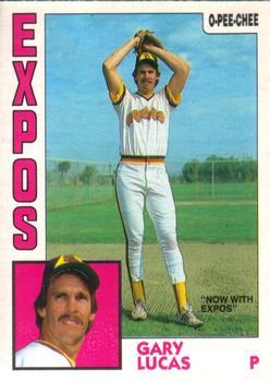 #7 Gary Lucas - Montreal Expos - 1984 O-Pee-Chee Baseball