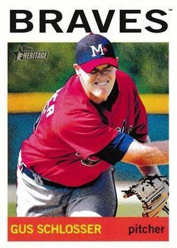 #7 Gus Schlosser - Mississippi Braves - 2013 Topps Heritage Minor League Baseball