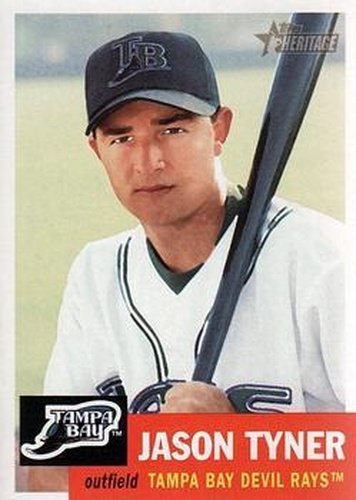 #7 Jason Tyner - Tampa Bay Devil Rays - 2002 Topps Heritage Baseball