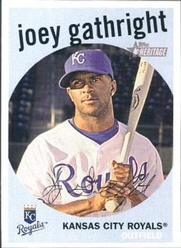 #7 Joey Gathright - Kansas City Royals - 2008 Topps Heritage Baseball