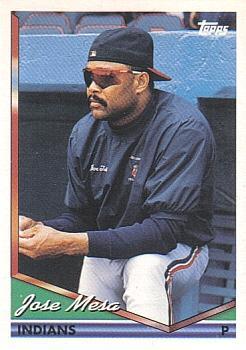 #7 Jose Mesa - Cleveland Indians - 1994 Topps Baseball