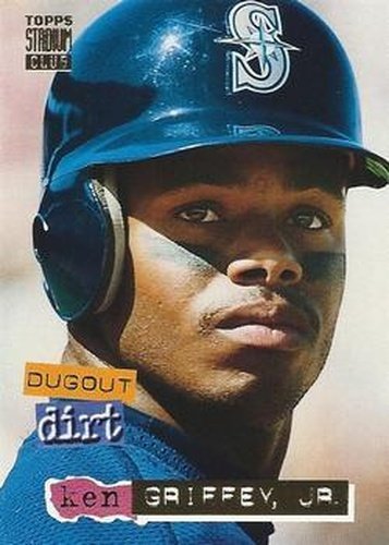 #7 Ken Griffey Jr. - Seattle Mariners - 1994 Stadium Club Baseball - Dugout Dirt