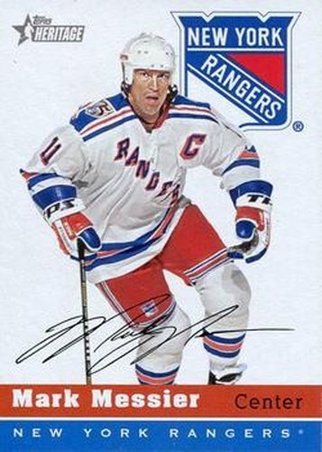 #7 Mark Messier - New York Rangers - 2000-01 Topps Heritage Hockey